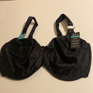 NWT BLACK BALI MINIMIZER WOMENS UNDERWIRE BRA SIZE 42 G 3562